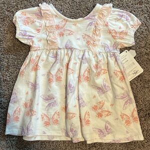 Butterfly Print Kids Dress